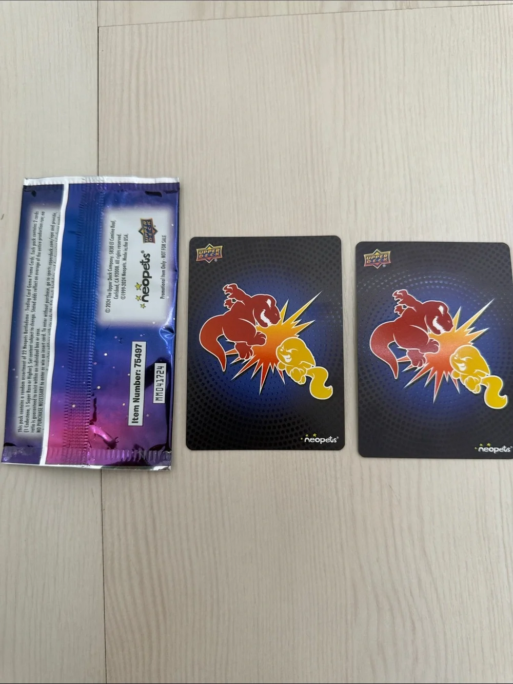 Neopets Battledome OBL Season 1 Promo Cards Nova Blade Bri + Pack